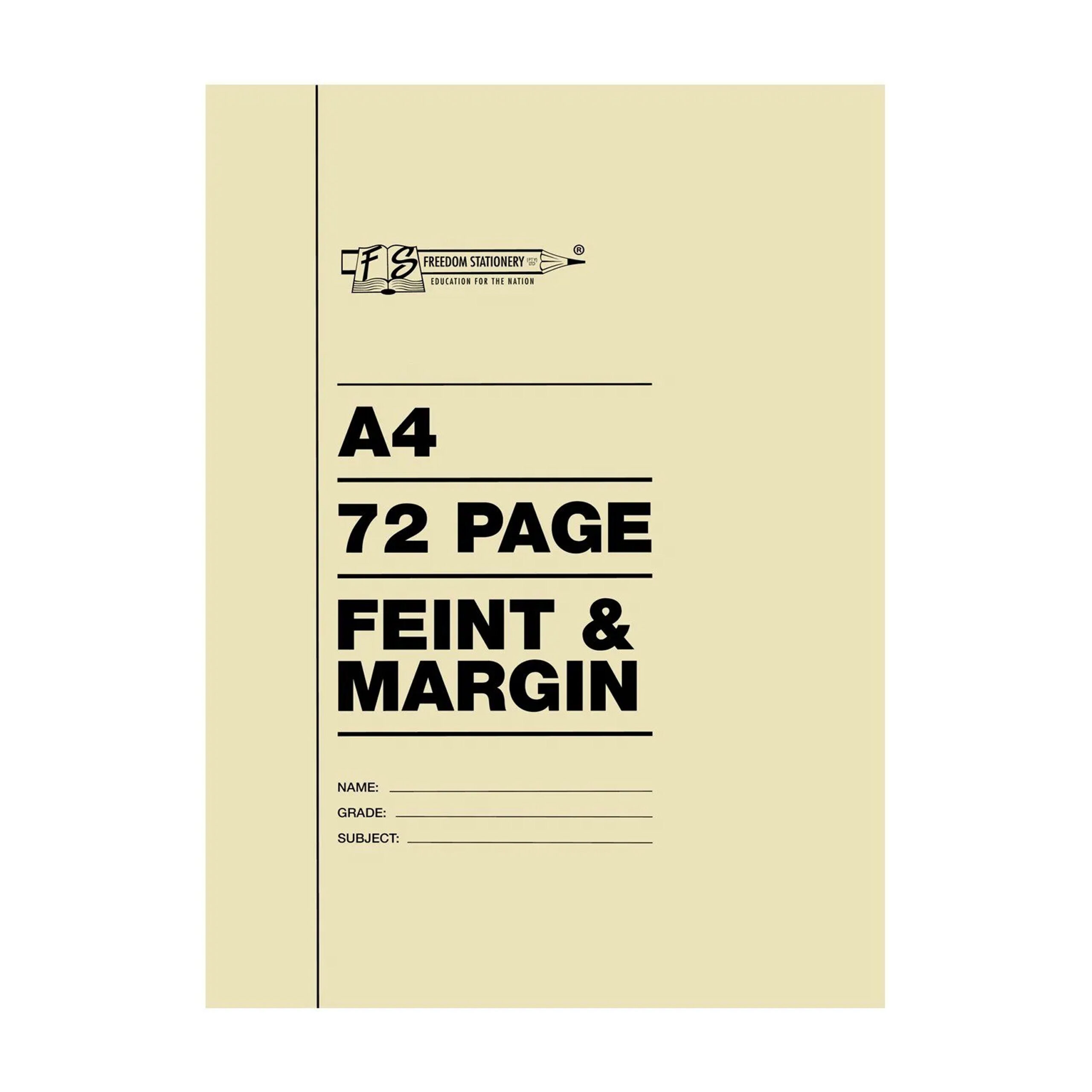 72 Page Exercise book